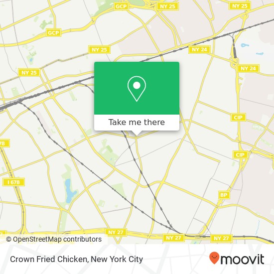 Crown Fried Chicken map