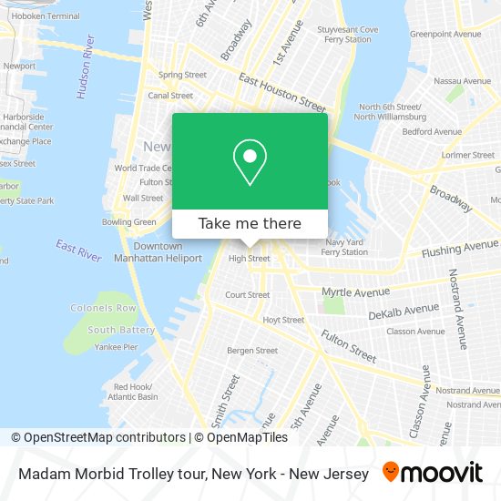 Madam Morbid Trolley tour map