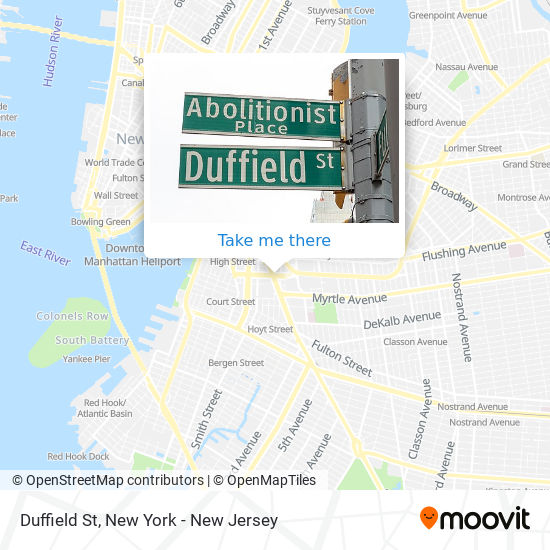 Mapa de Duffield St