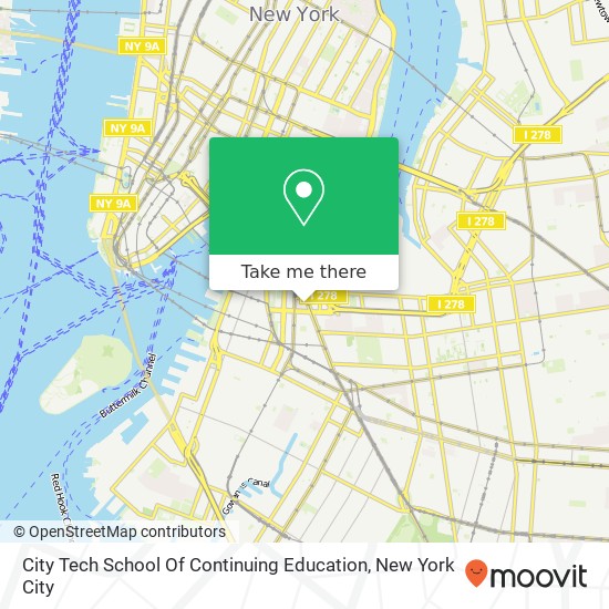 Mapa de City Tech School Of Continuing Education