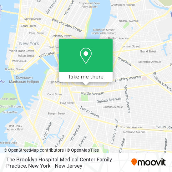 Mapa de The Brooklyn Hospital Medical Center Family Practice