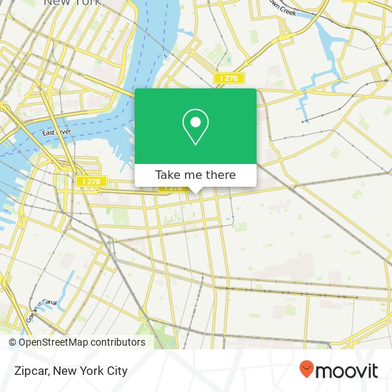 Zipcar map