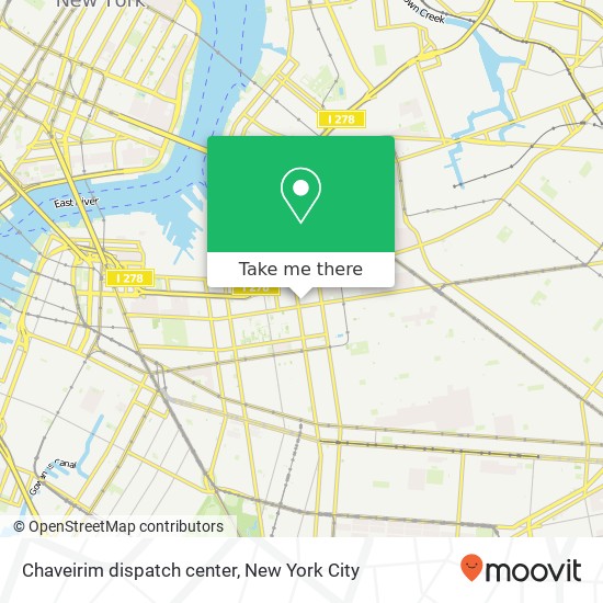 Mapa de Chaveirim dispatch center