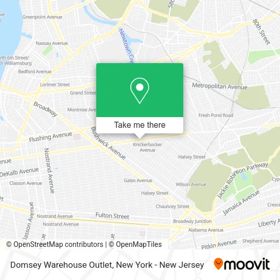Mapa de Domsey Warehouse Outlet