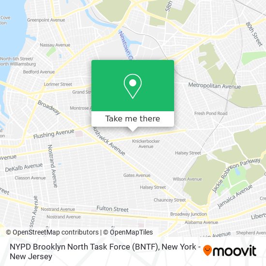 NYPD Brooklyn North Task Force (BNTF) map