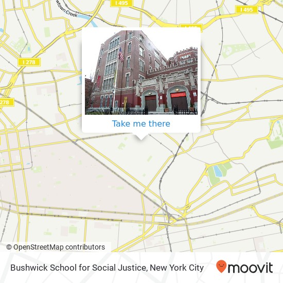 Mapa de Bushwick School for Social Justice