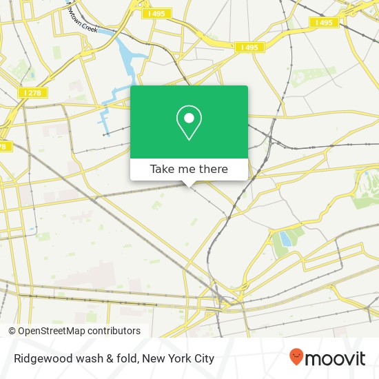 Mapa de Ridgewood wash & fold