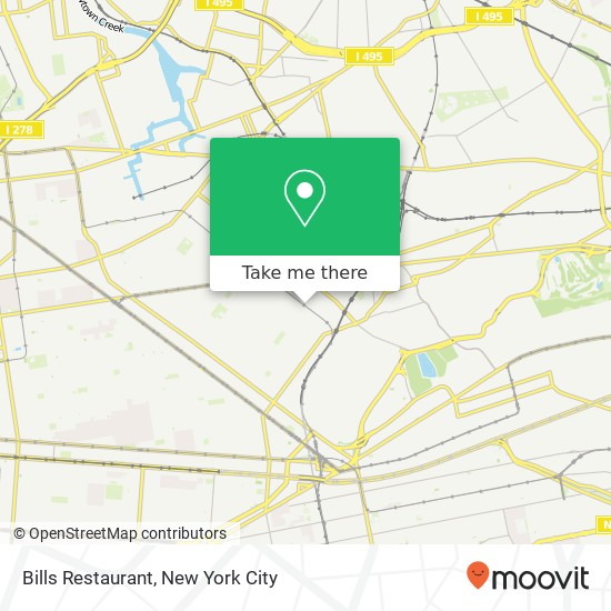 Bills Restaurant map