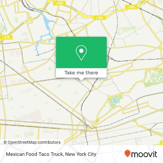 Mapa de Mexican Food Taco Truck