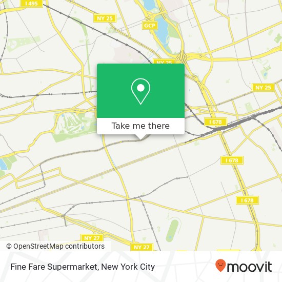 Mapa de Fine Fare Supermarket