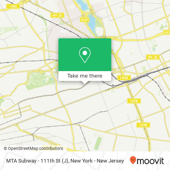 MTA Subway - 111th St (J) map