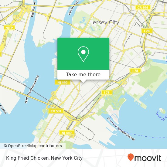 Mapa de King Fried Chicken