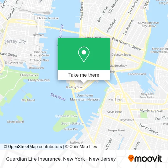 Guardian Life Insurance map