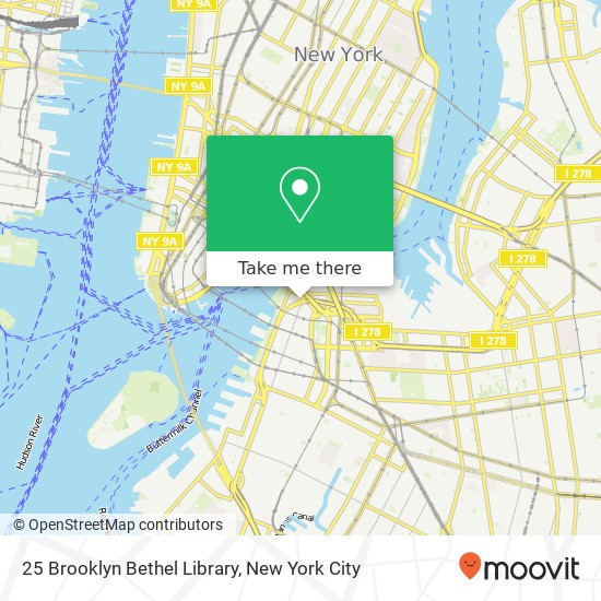 Mapa de 25 Brooklyn Bethel Library