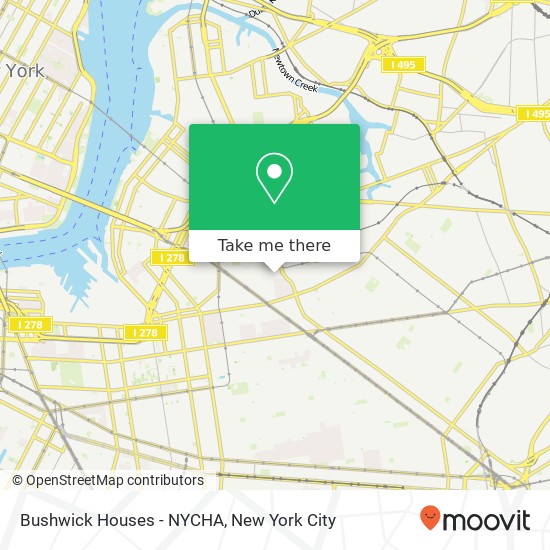 Bushwick Houses - NYCHA map