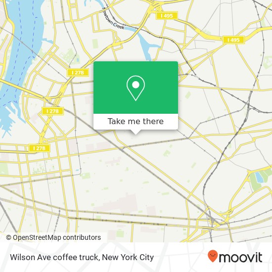 Wilson Ave coffee truck map