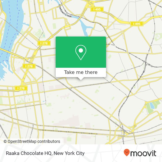 Raaka Chocolate HQ map