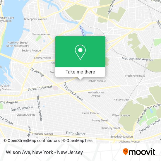 Wilson Ave map