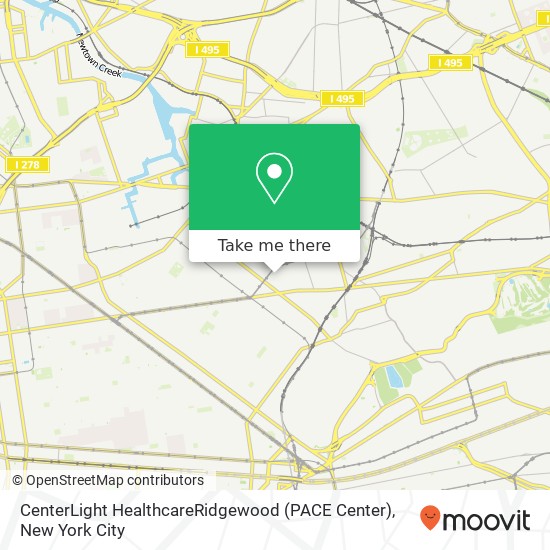 CenterLight HealthcareRidgewood (PACE Center) map