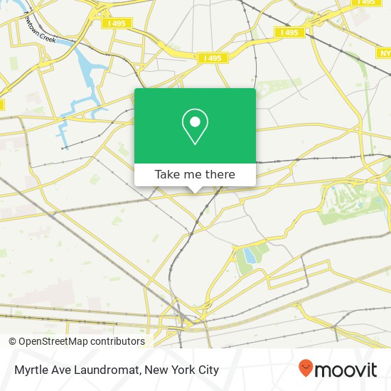 Mapa de Myrtle Ave  Laundromat