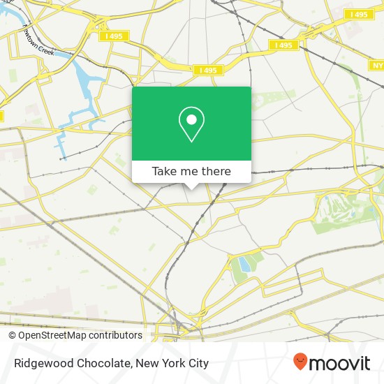 Mapa de Ridgewood Chocolate