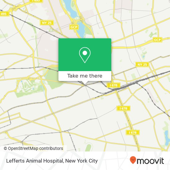 Lefferts Animal Hospital map