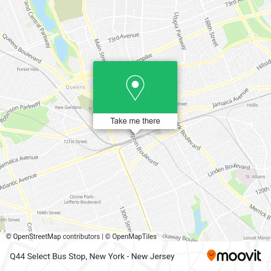 Mapa de Q44 Select Bus Stop
