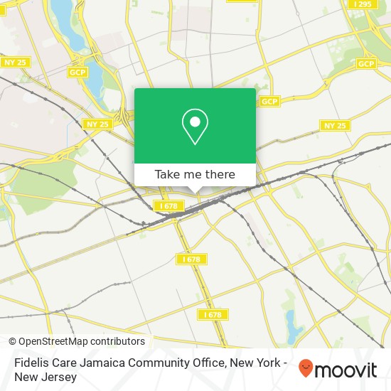 Fidelis Care Jamaica Community Office map