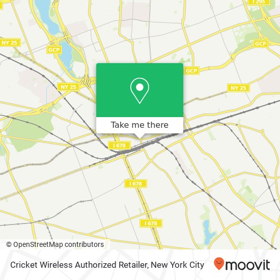 Mapa de Cricket Wireless Authorized Retailer