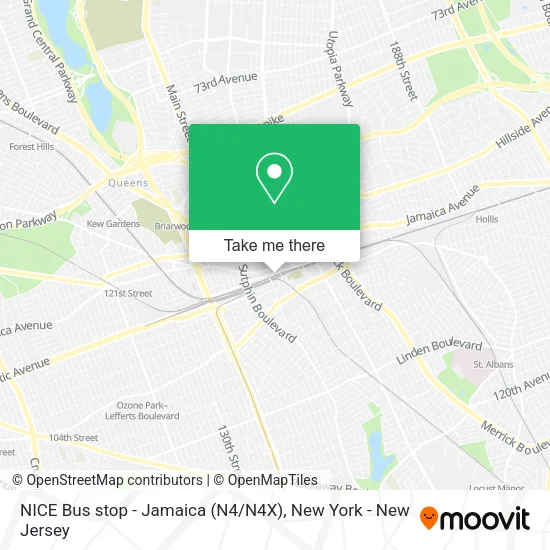 Mapa de NICE Bus stop - Jamaica (N4 / N4X)