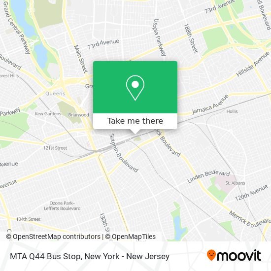 MTA Q44 Bus Stop map