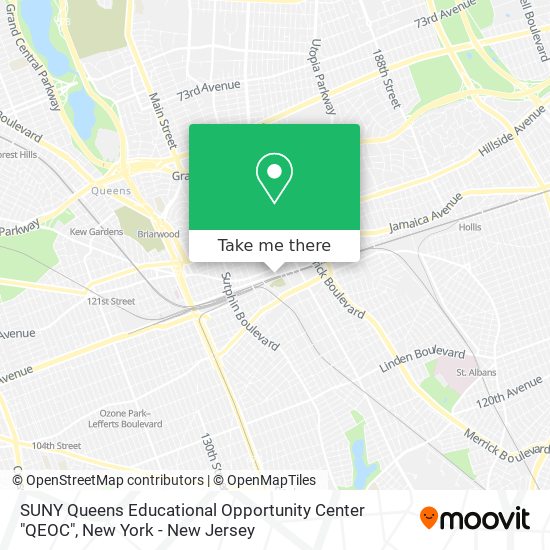 Mapa de SUNY Queens Educational Opportunity Center "QEOC"