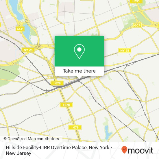 Mapa de Hillside Facility-LIRR Overtime Palace