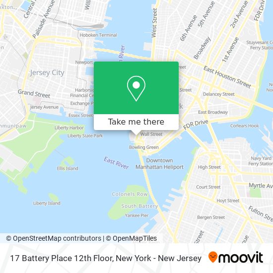 17 Battery Place 12th Floor map