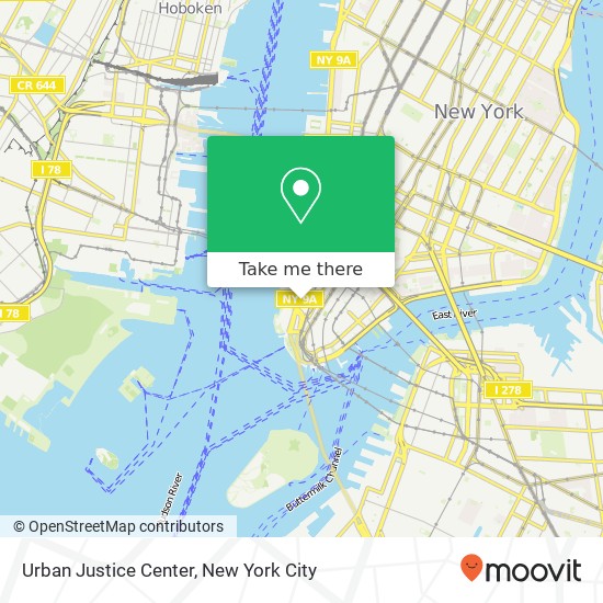 Mapa de Urban Justice Center