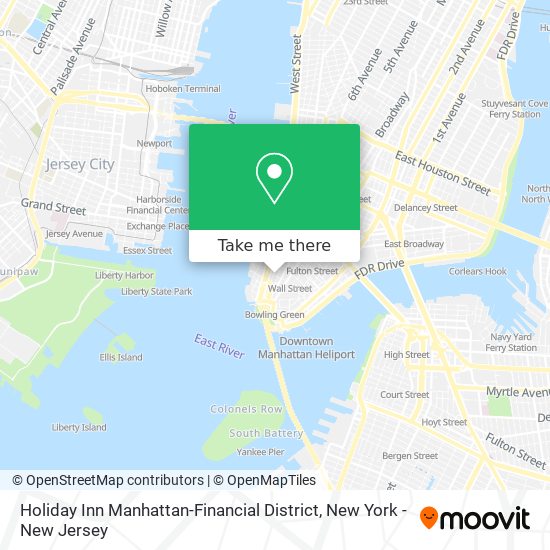 Holiday Inn Manhattan-Financial District map