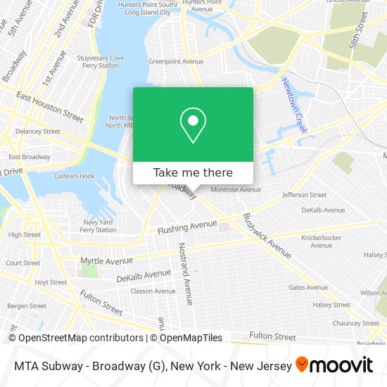 MTA Subway - Broadway (G) map