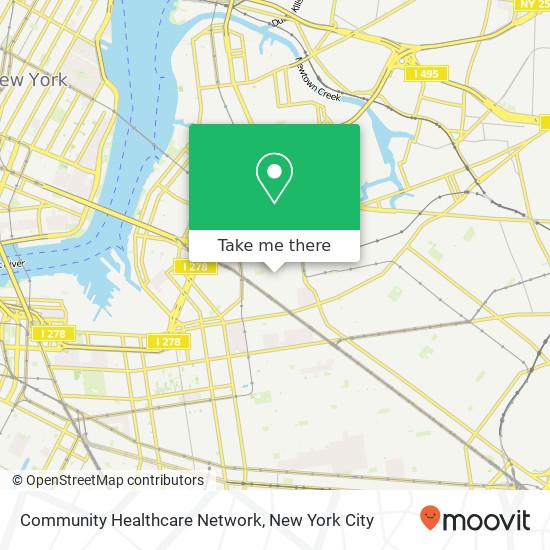 Mapa de Community Healthcare Network
