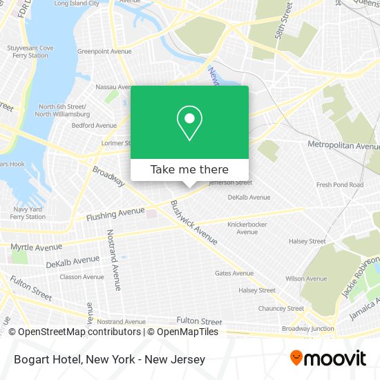 Bogart Hotel map