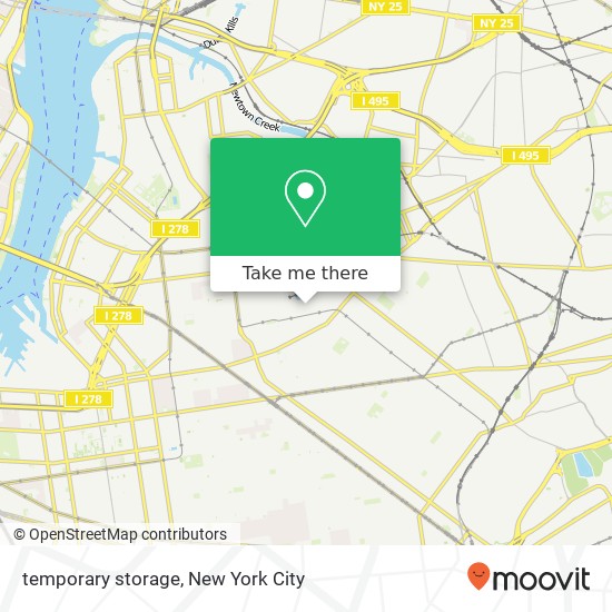 temporary storage map