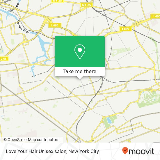 Mapa de Love Your Hair Unisex salon