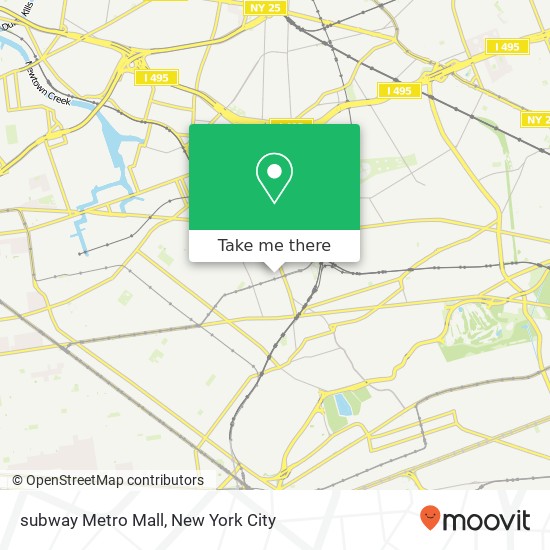 subway Metro Mall map