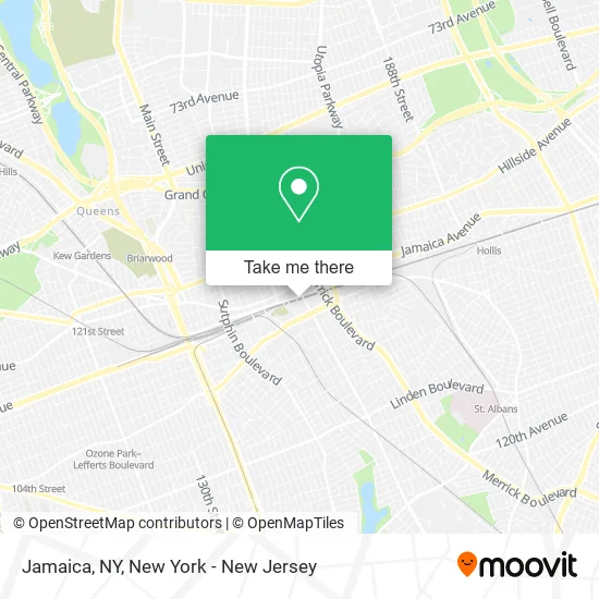 Jamaica, NY map