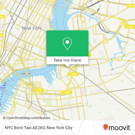 Mapa de NYC Boro Taxi AE260