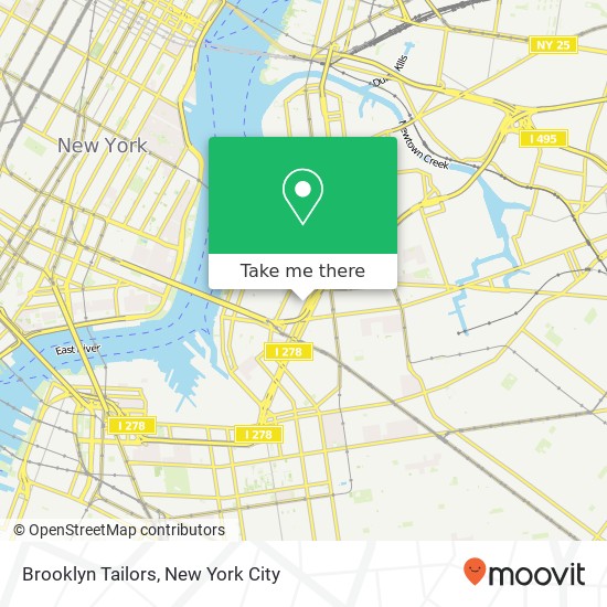 Brooklyn Tailors map