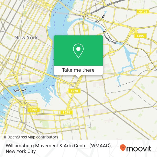 Mapa de Williamsburg Movement & Arts Center (WMAAC)