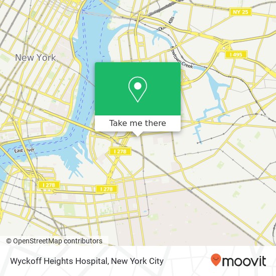 Mapa de Wyckoff Heights Hospital