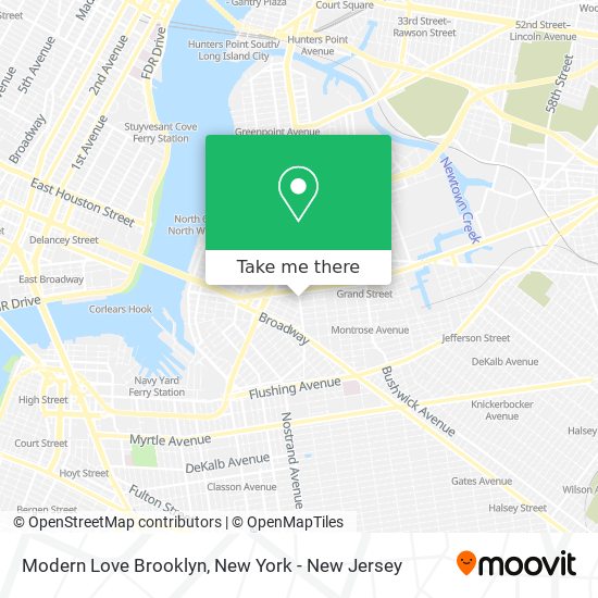 Modern Love Brooklyn map