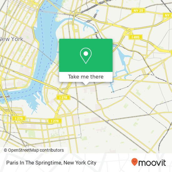 Mapa de Paris In The Springtime