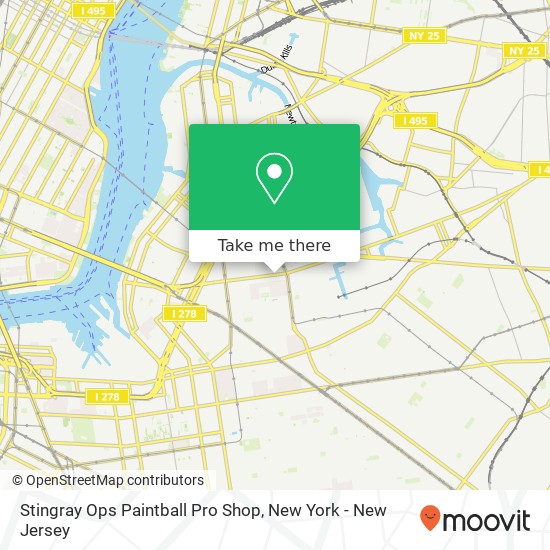 Mapa de Stingray Ops Paintball Pro Shop
